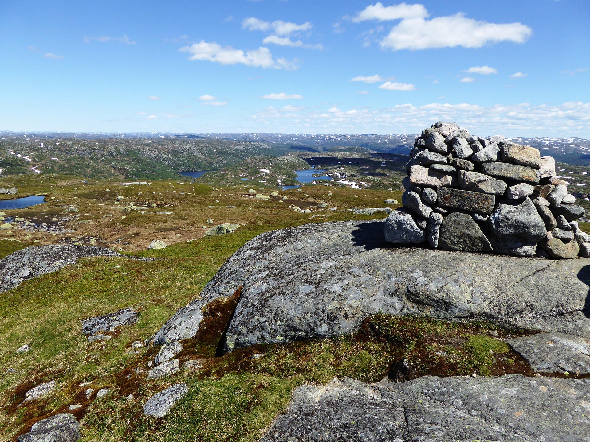 Bilde fra brudleruta. Brudleruta går over fjellet mellom Sirdal og Kvinesdal i Vest-Agder. Foto: Johan Sunde