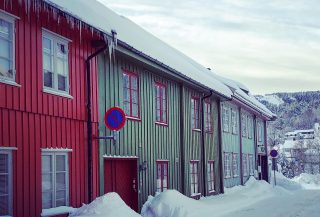 Bildet viser Kongsberg som er en av kommunene som får penger i år. Foto tatt av Byantikvar Hilde Roland