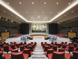Bilde av sikkerhetsrådets sal. Fotografert av Ivan Brodey