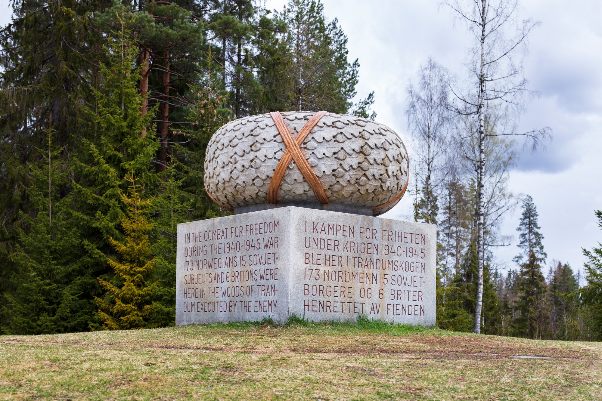Monument i Trandumskogen