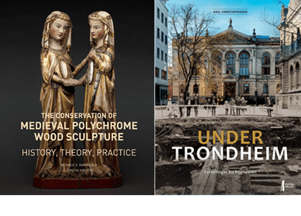 Bilde av bøkene Medieval Polychrome Wood Sculpture og Under Trondheim