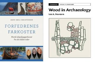 Bilde av bøkene Forfedrenes Farkoster og Wood in Archaeology