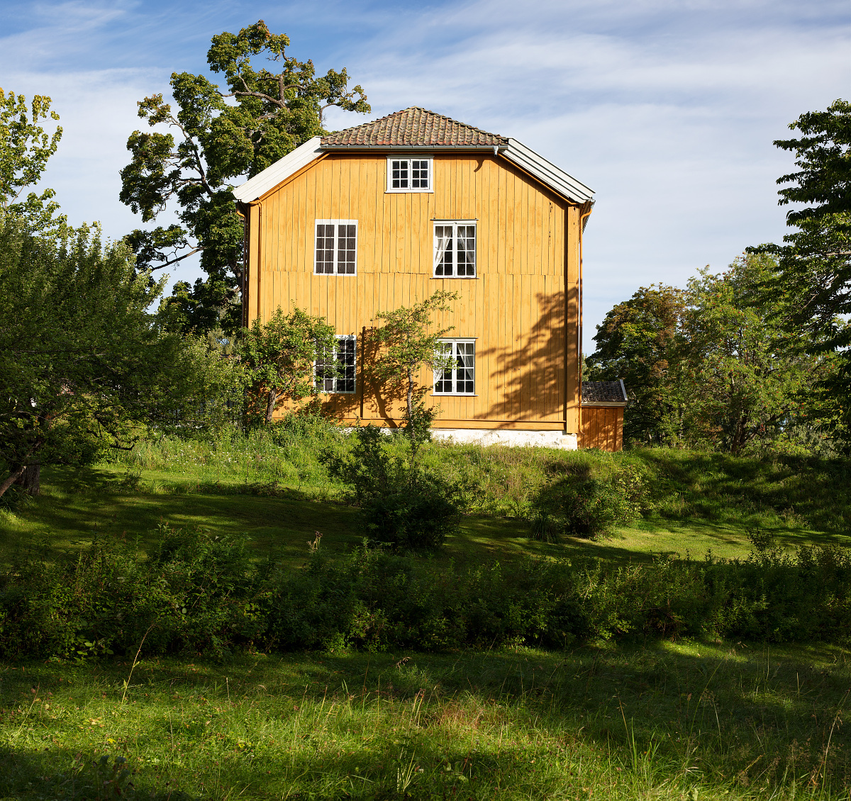 Steinberg gård, gavl på bolighus